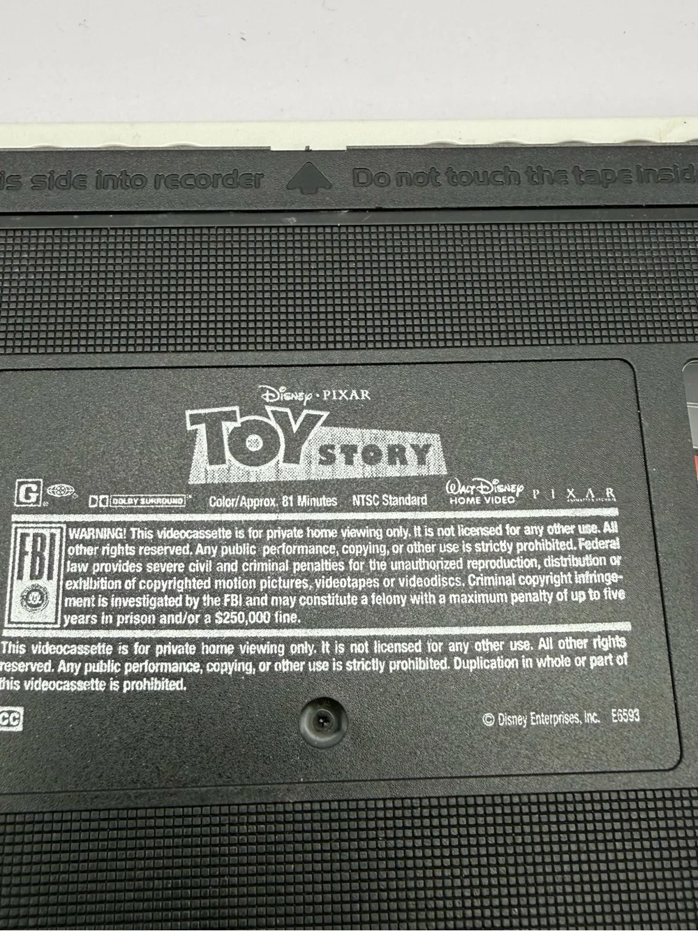 Toy Story Special Edition VHS Walt Disney Gold Classic Collection